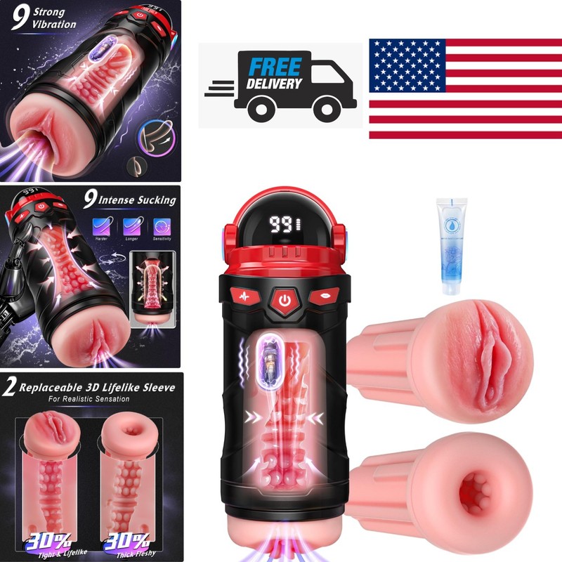 Discreet Male Masturbator with Lifelike Inner Sleeve for Immersive Experience