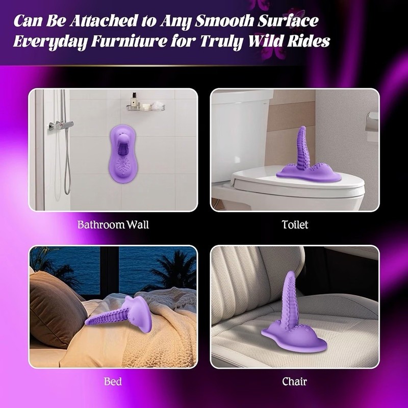 Sex Toys With Strong Invisible Suction, Riding Grinding 6.5" Swing & Vibrating gallery