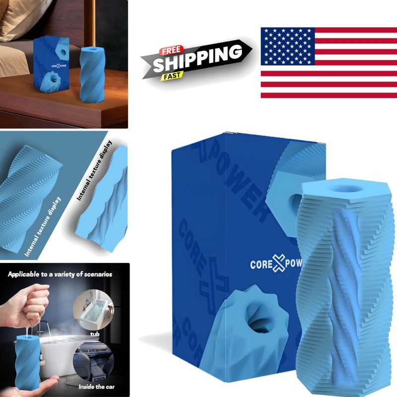 Male Masturbator with Spiral Texture Dual Stimulation Easy to Clean Waterproof