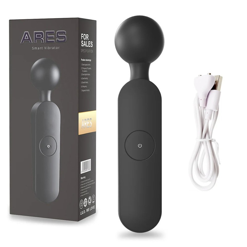 Digital Display USB Rechargeable AV Vibrator for Women Heated Clitoral