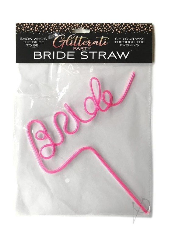 Glitterati Bride Twisty Straw – Pink