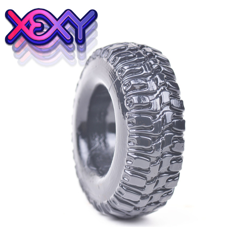 2x Turbo Cock Ring Clear/Black Erection Bigger Penis Adult Mens Sex Toy Enlarge+ gallery