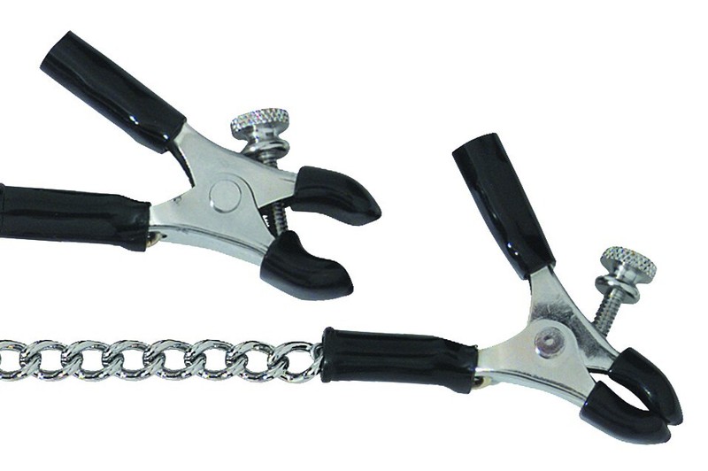 Spartacus Adjustable Micro Pliers Nipple Clamps with Link Chain, New gallery