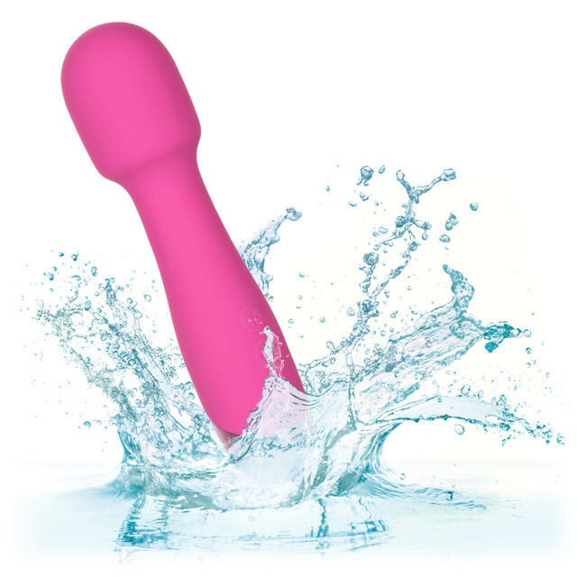Mini Miracle Silicone Rechargeable Wand Massager Multi Function Vibrations Pink gallery