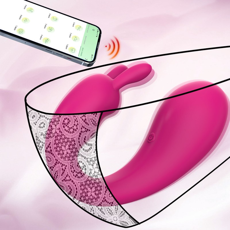 Wearable Multi-Speeds Rabbit Bullet Vibrator G-Spot Massager App Control Sex Toy gallery