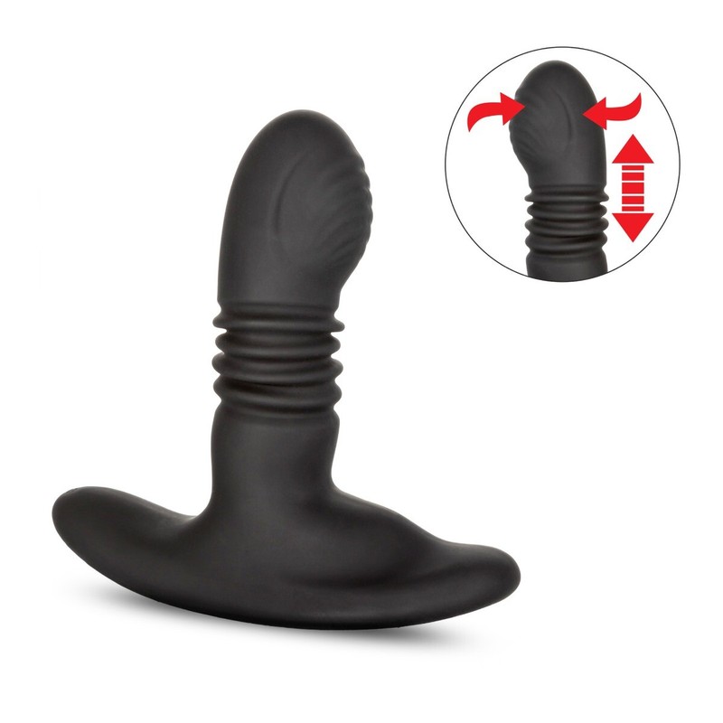 Thrusting Rotator Anal Probe Prostate Massager Stimulator Vibrator Butt Plug