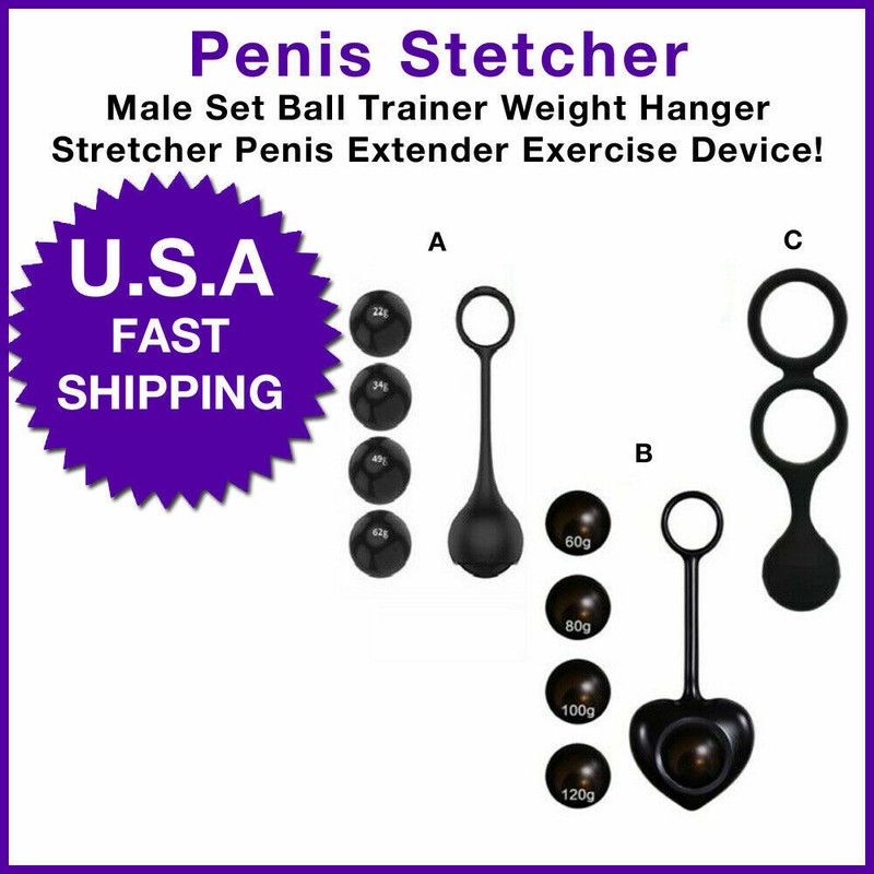 Male Set Ball Trainer Weight Hanger Stretcher Penis Extender Exercise Device