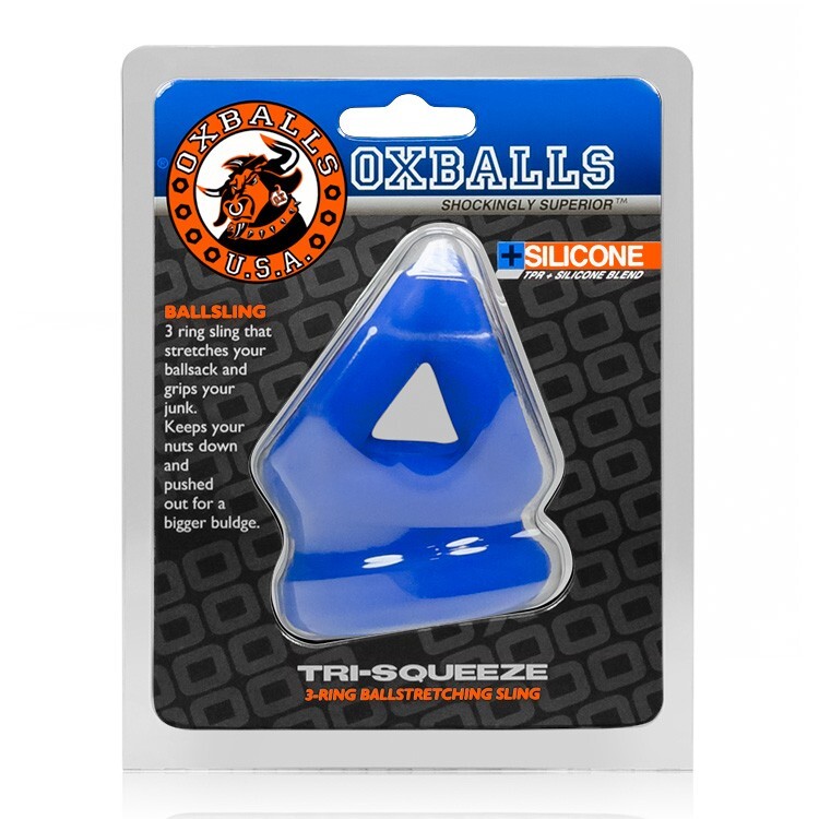 Oxballs TRI-SQUEEZE Cocksling Male Cock Ring Ball Stretcher Sleeve Penis Sling gallery