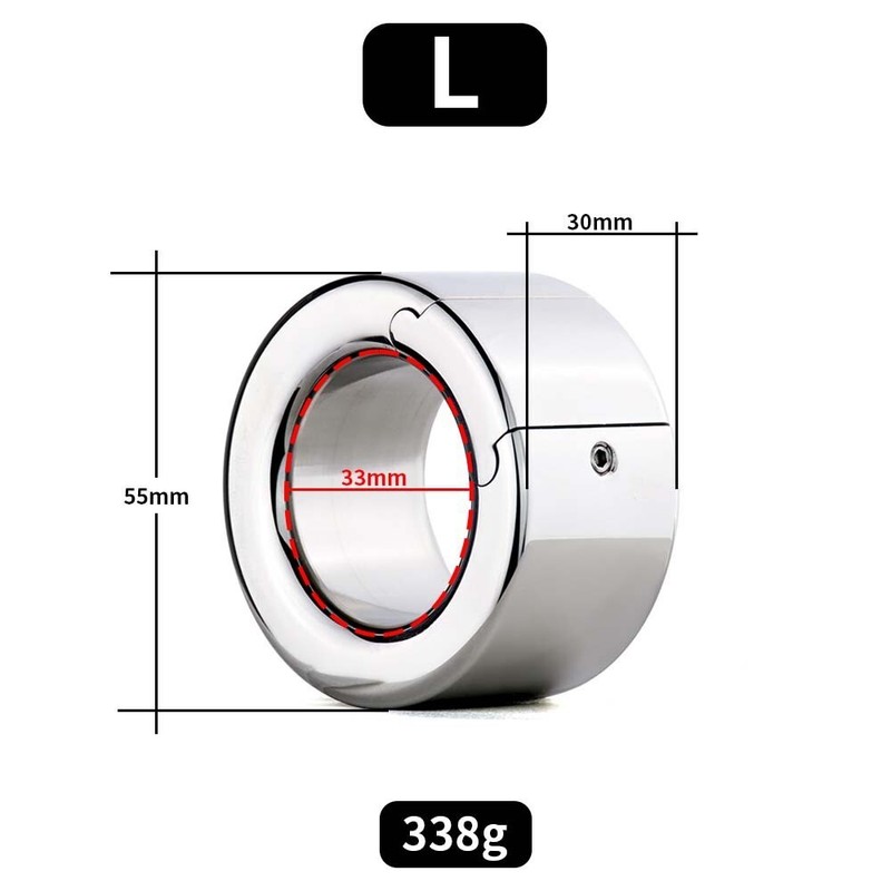 Male Scrotum Penis Ring Stretcher Testis Cock Ring Stainless Steel Sex Toy gallery