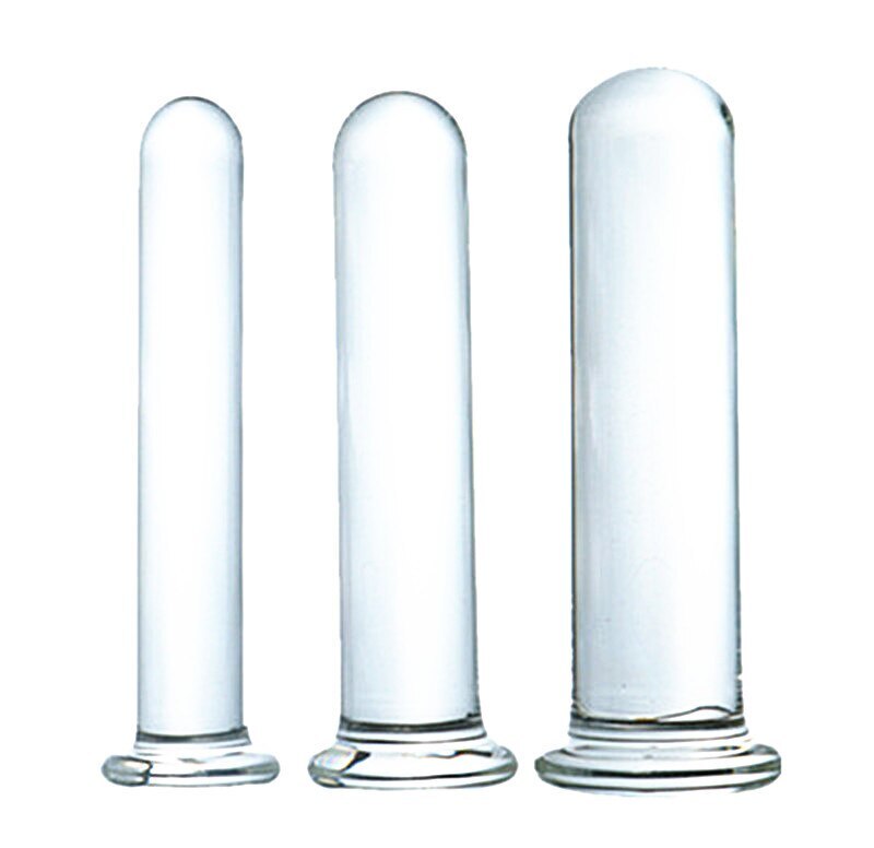 Crystal Glass Anal Butt Plug Dildo 3 Size Glass Anal Sex Toys Masturbation