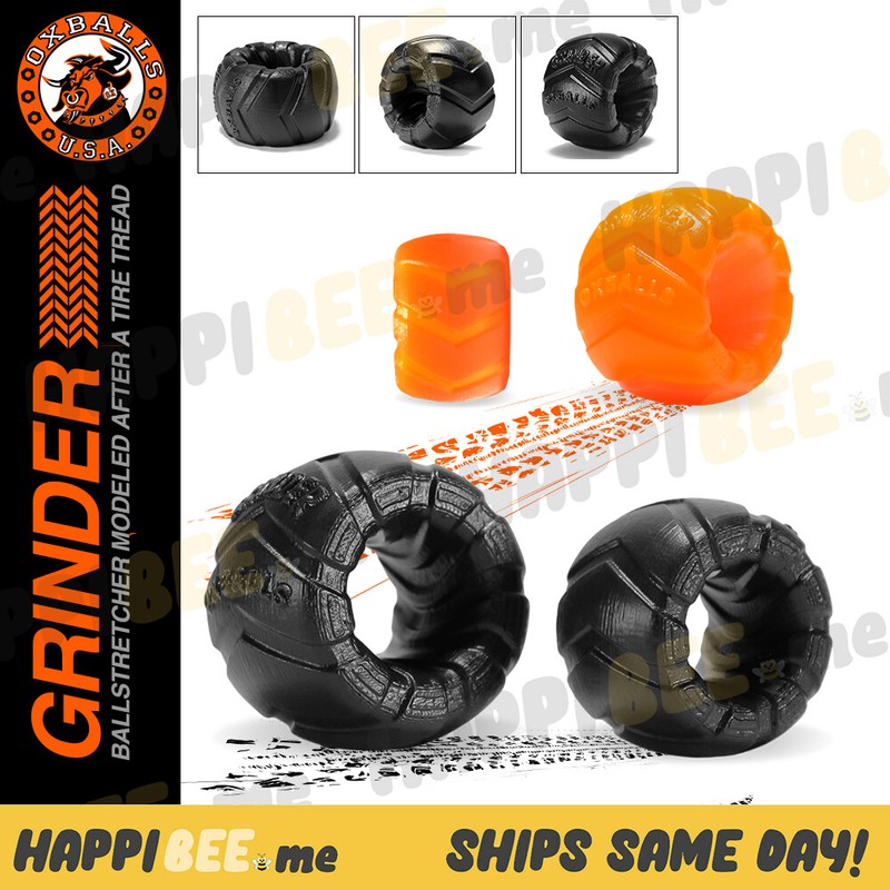 Oxballs GRINDER Ball Stretcher + Penis Ring🍯Silicone Penis Ballring Sack Sling