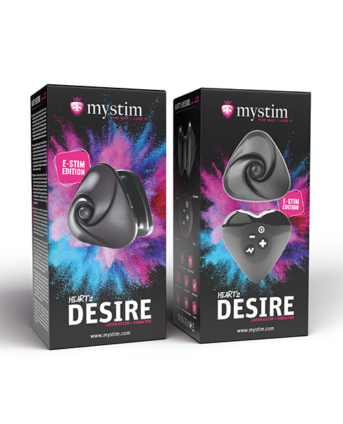 Mystim Hearts Desire eStim Layon Vibrator – Black