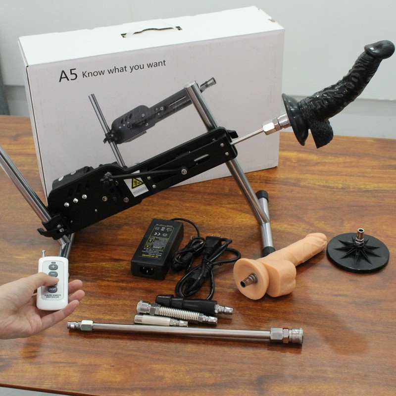 Premium Automatic Sex Machine Adult Sex Toys with 6 Attachments 3XLR Connector