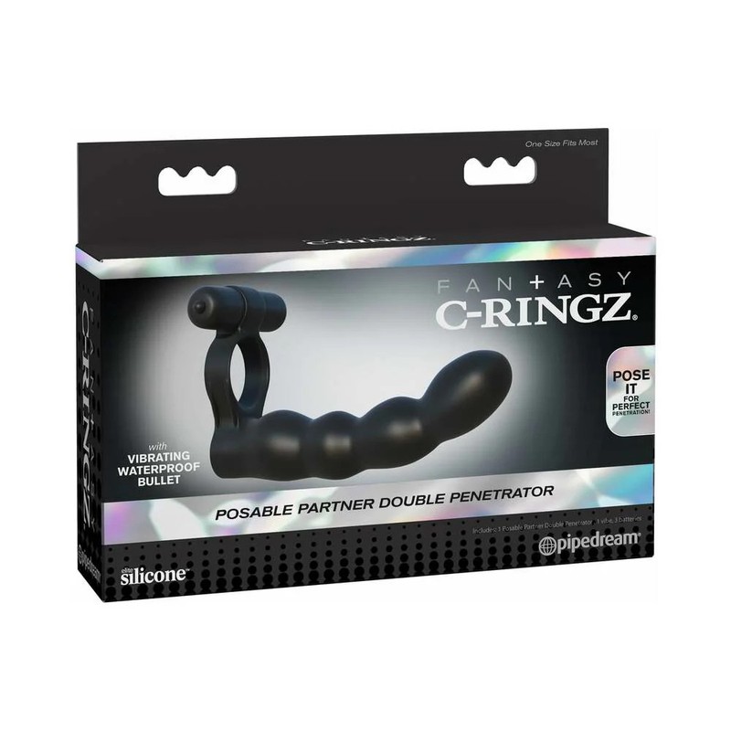 Pipedream FCR Posable Partner DoublePenetrator Blk