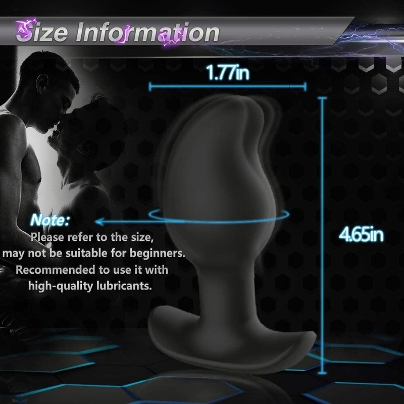 Electric Anal Butt Plug Prostate Massager Shock Vibrator Dildo Sex Toys for Men gallery