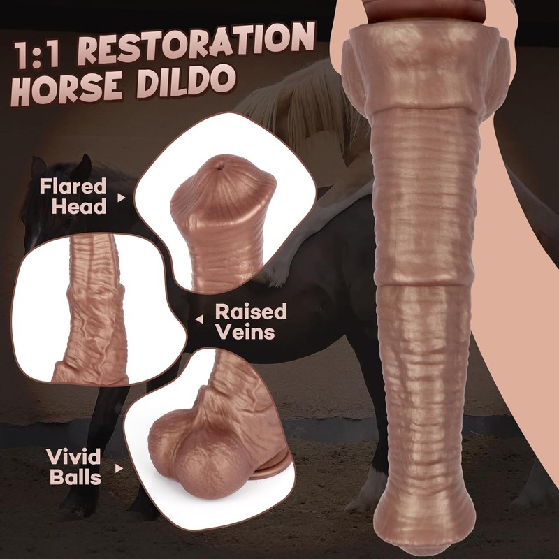Dildo, 10 Inch Cock Dildo, Thick Dildos with Strong Suction Cup, Big Silicone Re gallery