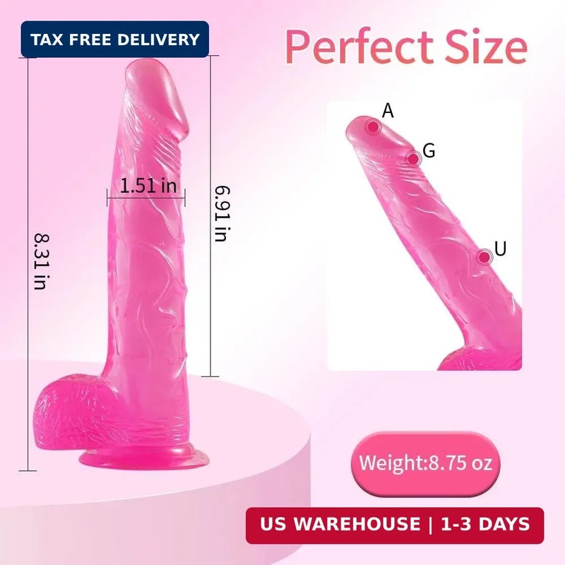 Strap on Dildo with Harness, Wearable Realistic Dildo Body-Safe Material with St gallery