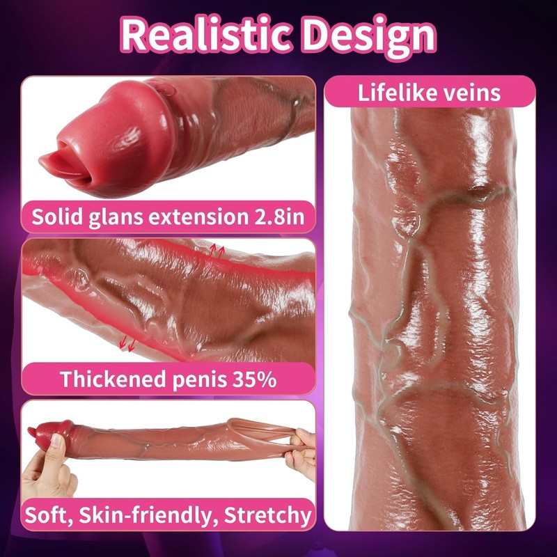 Body Safe Waterproof Penis Sleeve Vibrator with 9 Vibration Settings for Couples gallery