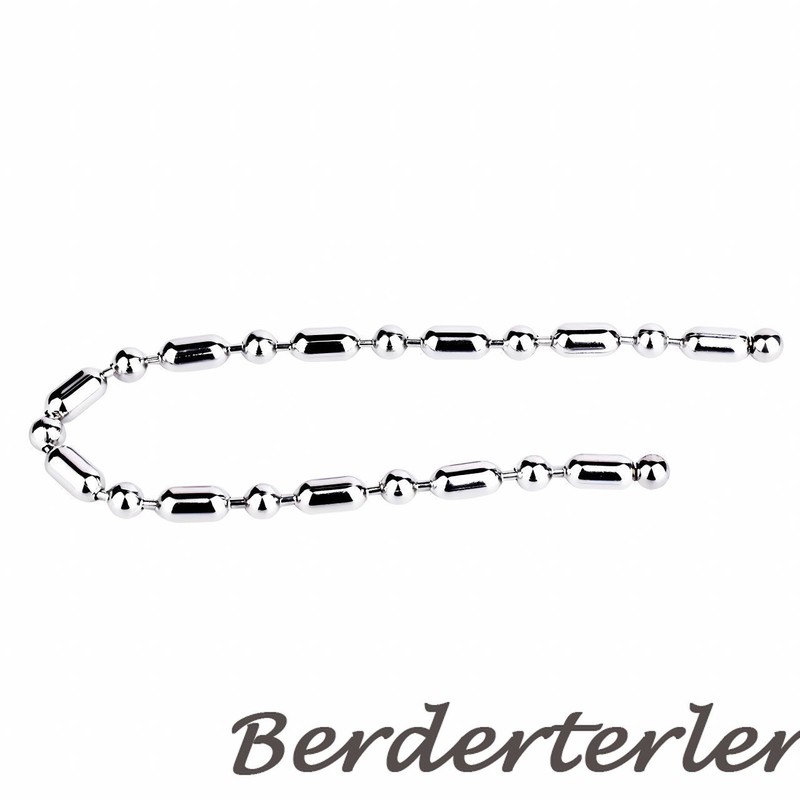 3 Sizes of Male Prostate Ball and Pillar Shaped Chains Stainless Steel Sex Toys gallery