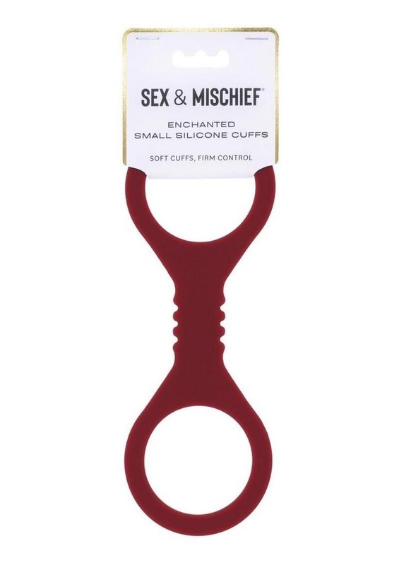 Sex and Mischief Enchanted Silicone Cuffs – Small – Red