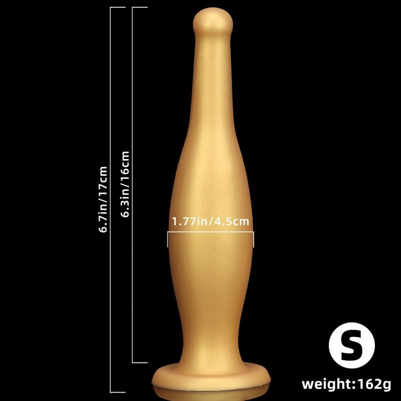 Wine Bottle Shape Oversized Soft Plug Silicone Dilator Realistic Dildo Sex Toys
