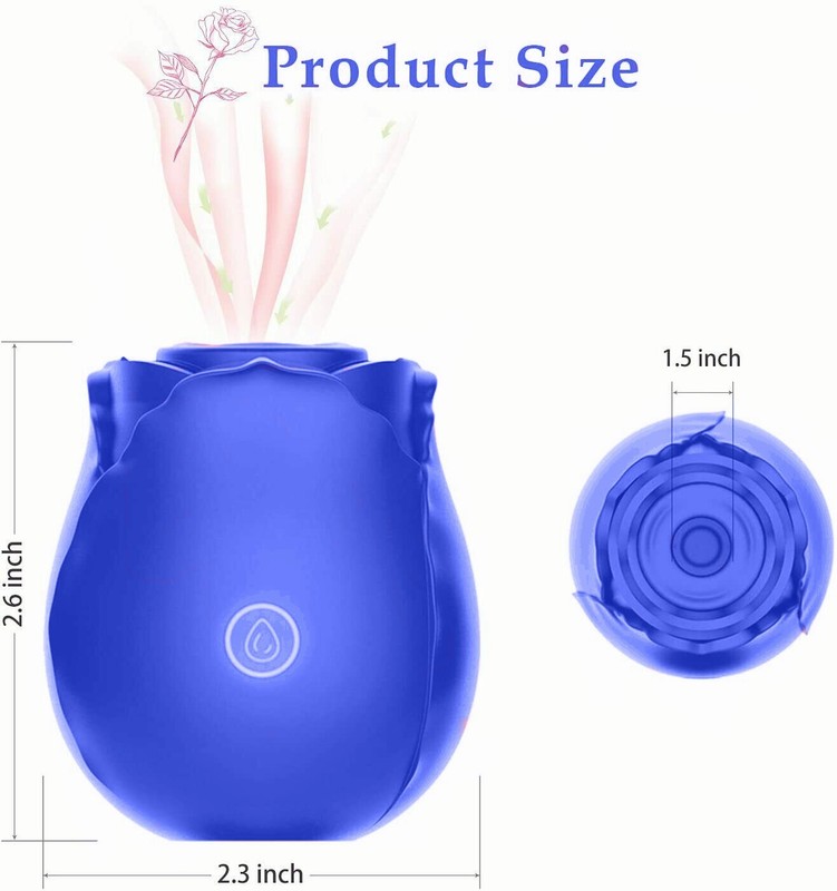 Rose Sucking Vibrator Clit Sucker Dildo Women G-spot Massager Sex Toy for Women gallery