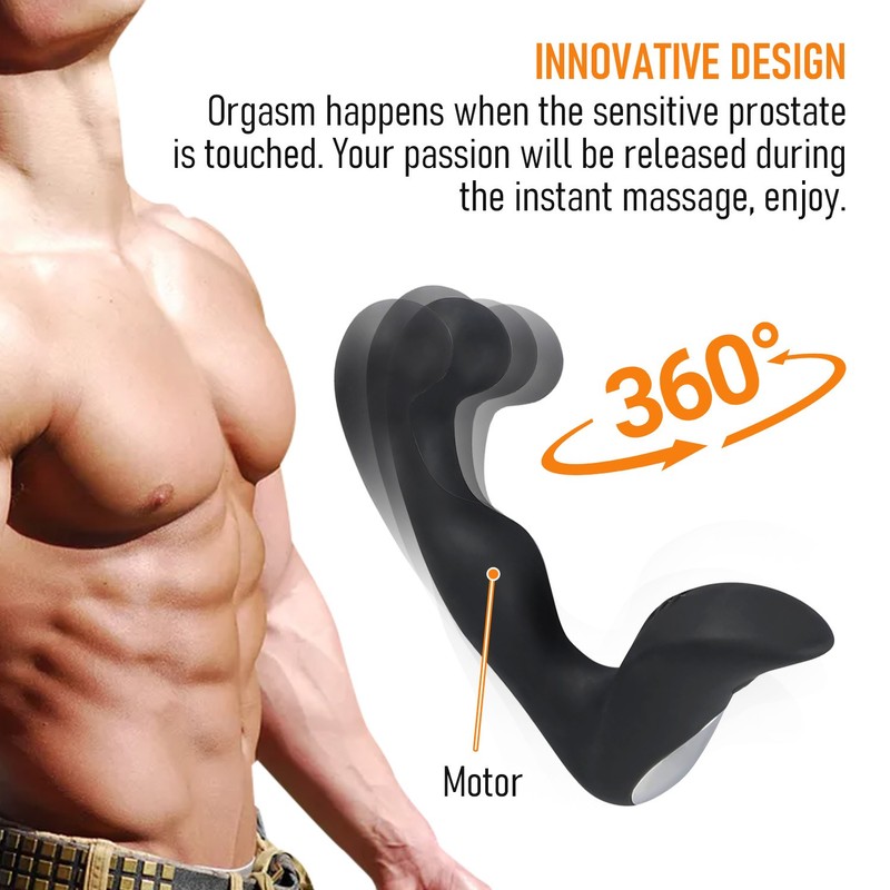 Remote Powerful Flapping Prostate Massager Dual Motor Male Waterproof Vibrators gallery