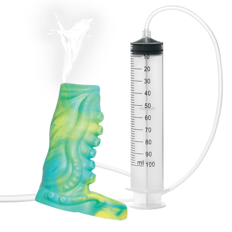 Creature Cocks Tentacle Squirting Penis Enhancer Sleeve – C-Ring, Pump Tube gallery