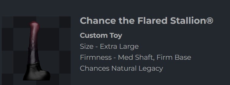 Bad Dragon Flared Chance XL Extra Large Fantasy Dildo Platinum Cure Silicone gallery