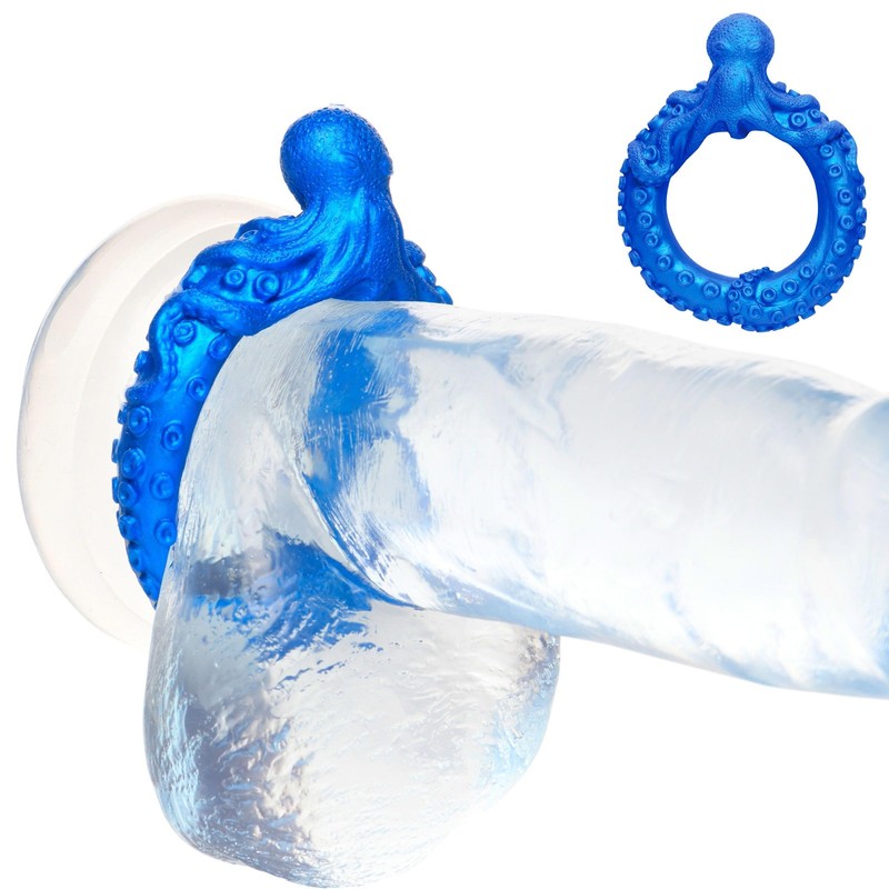 CREATURE COCKS Poseidon&rsquo;s Octo-Ring Silicone Cock Ring for Men and Couples.