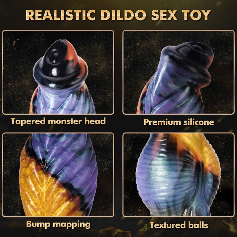 10" Phoenix Huge Dildo Knot Fantasy Monster Silicon Dildo Adult Sex Toy Big Dick gallery