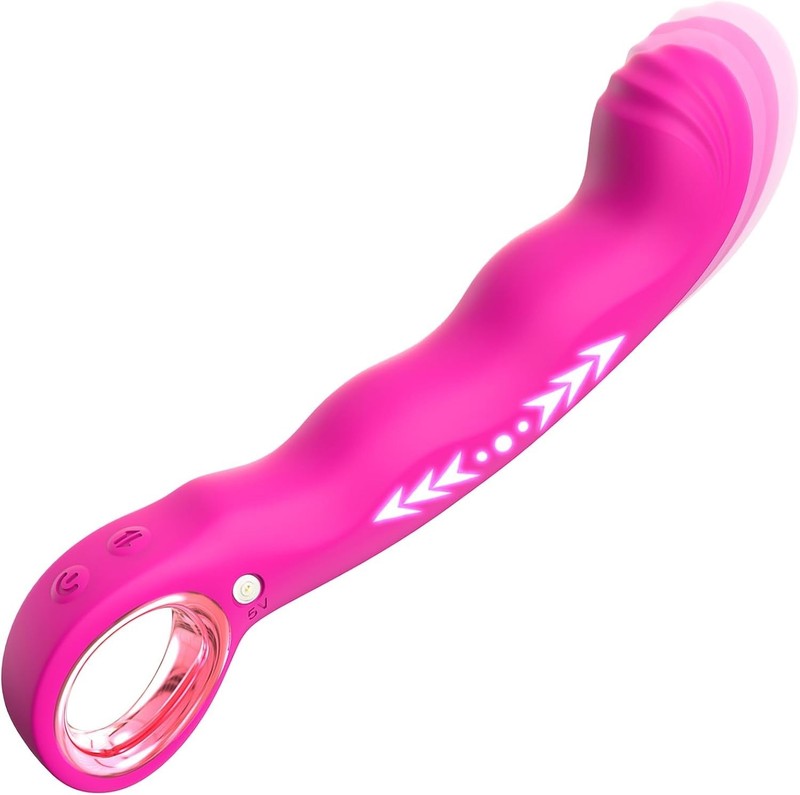 Thrusting Dildo Vibrator Adult Sex Toys, Finger Shaped G Spot Vibrator Clitoral