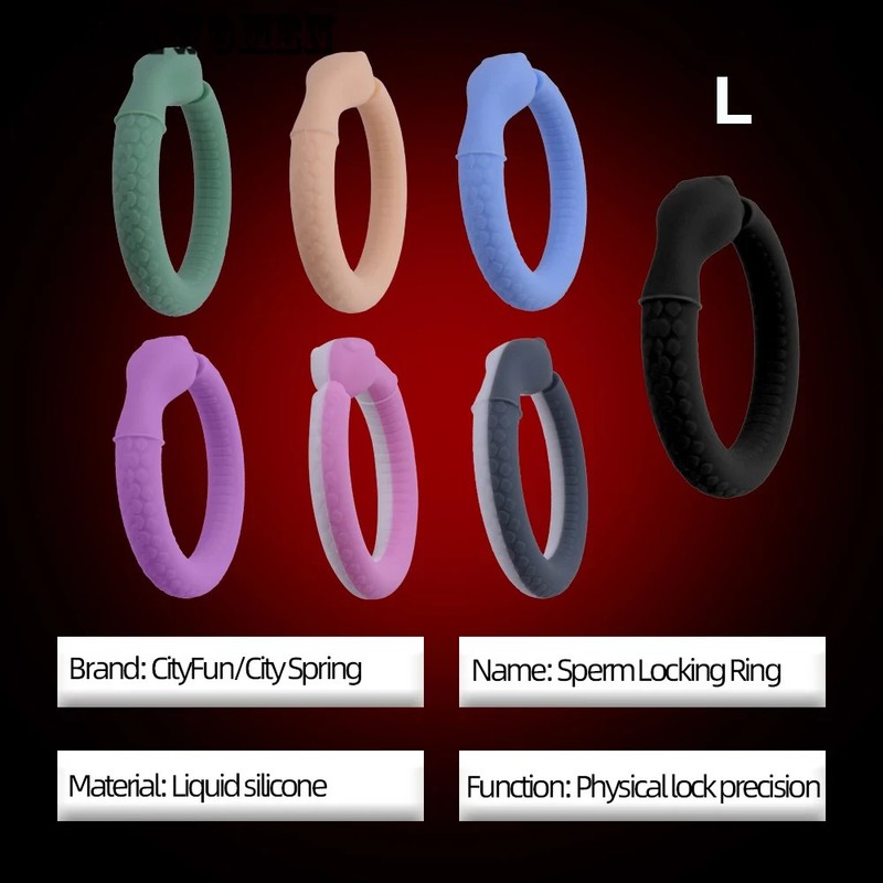 Reusable Penis Ring Silicone Cock Rings Bondage Dick Erection Lock Erotic Toys gallery