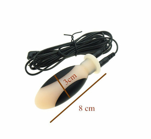 Anal Butt Plug Estim Stimulation bdsm Jump Prostate Massager Vibrator Sexy Toys