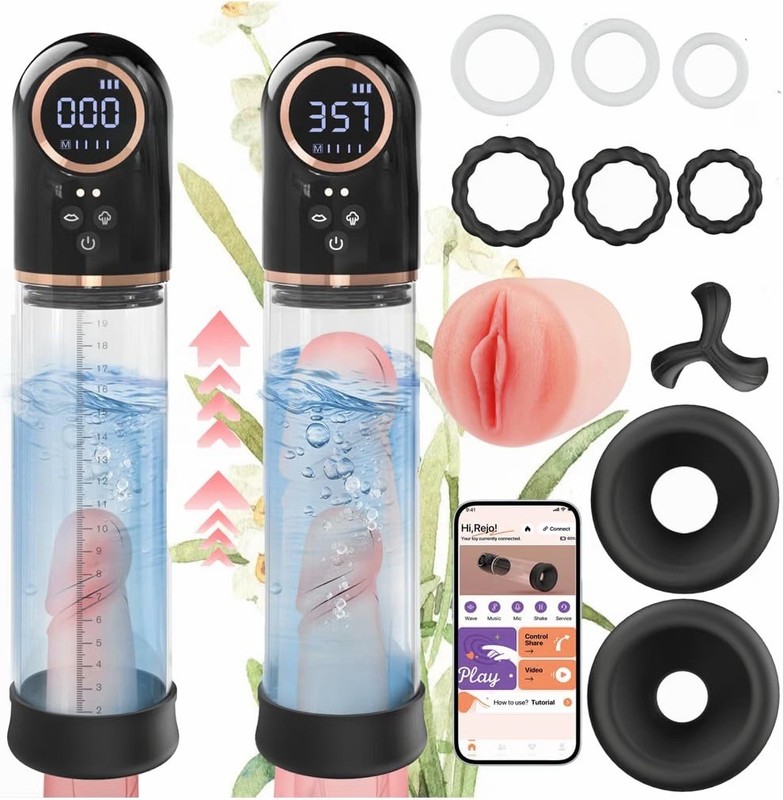 Enhancement Growth Vacuum Pumps, Electric Massager Increase Size Training Device