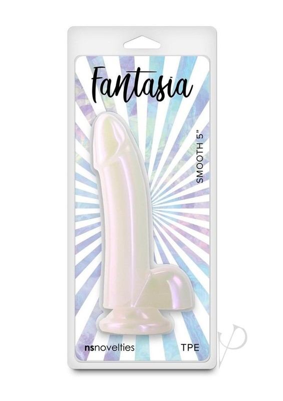 Fantasia Smooth Dildo 5in – White