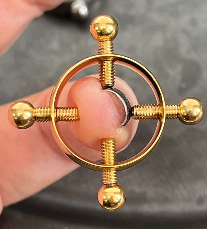 PAIR Non-Piercing Adjustable Nipple Clamps 316L Bondage Surgical Steel gallery