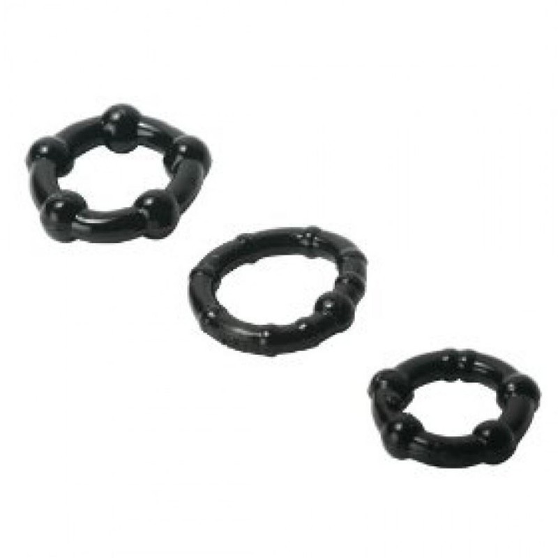 Black Performance Erection Enhancement Rings- Size Matters gallery