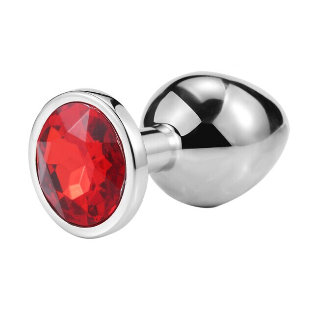 Anal Butt Plug STAINLESS Set S/M/L Sex Toys Women Men Couple Metal Dildo-Jewel