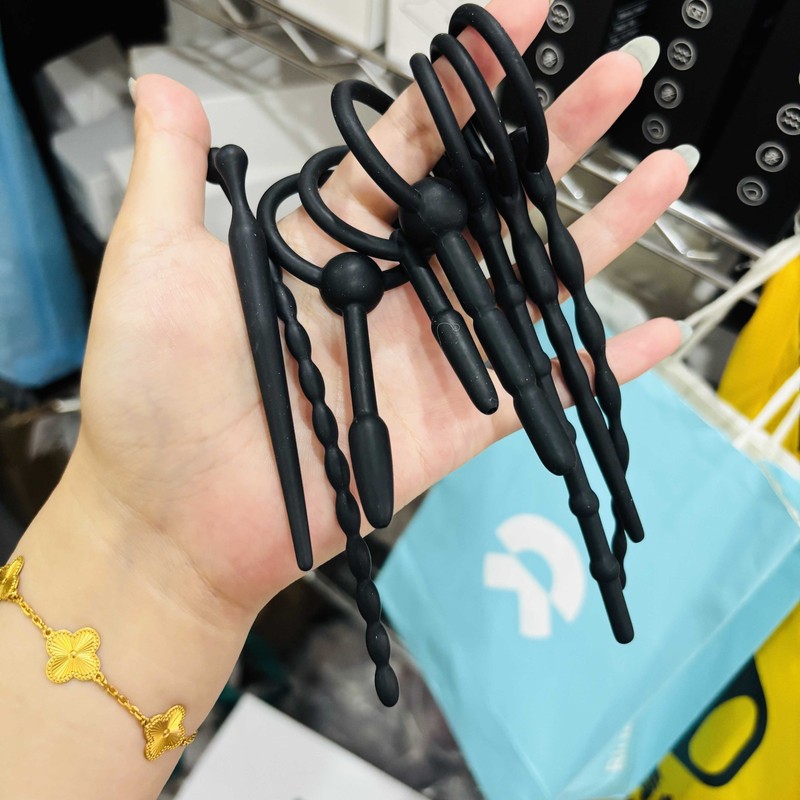 8PC Silicone Urethral Sounding Dilator Penis Plug/ Rod Stretcher for Men Bondage