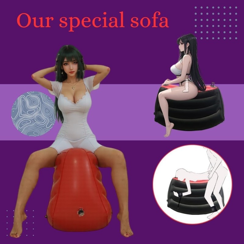 Portable Inflatable Sex Chair with Suction Cup for Hands Free Pleasure gallery