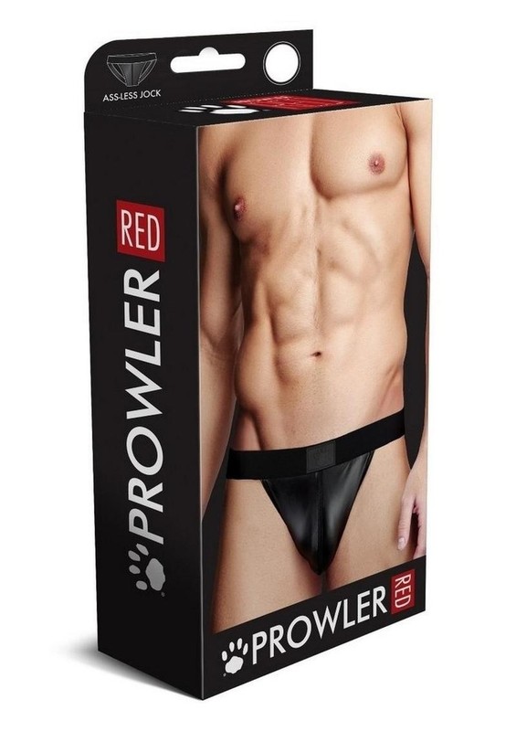 Prowler RED Wetlook Ass-Less Jock – Large – Black