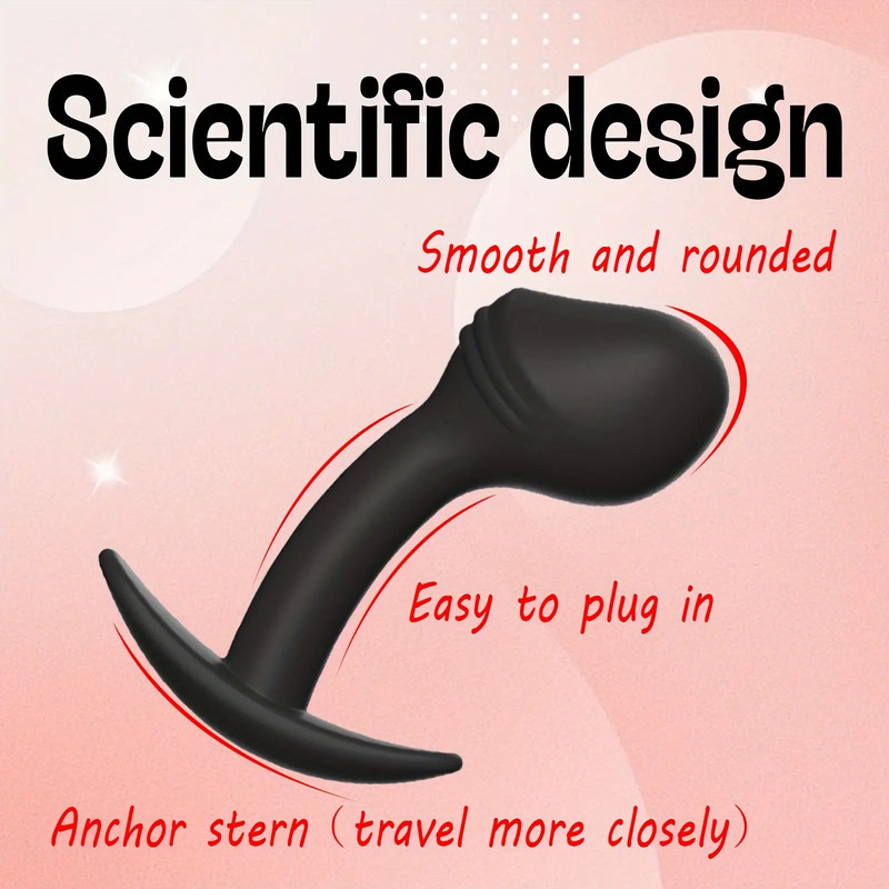 Wearable Anal Plug Silicone Male Prostate Massager Butt Probe Plug S/M/L Dildo gallery