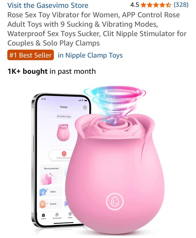 Advanced APP Control Rose Toy Vibrator | Clitoral Suction & Vibration for Women