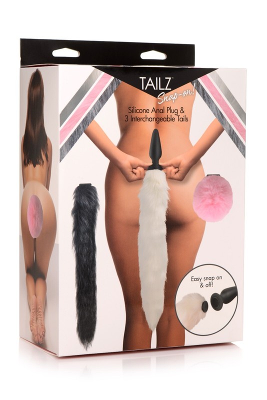 Tailz Silicone Anal Plug and 3 Tails Set gallery
