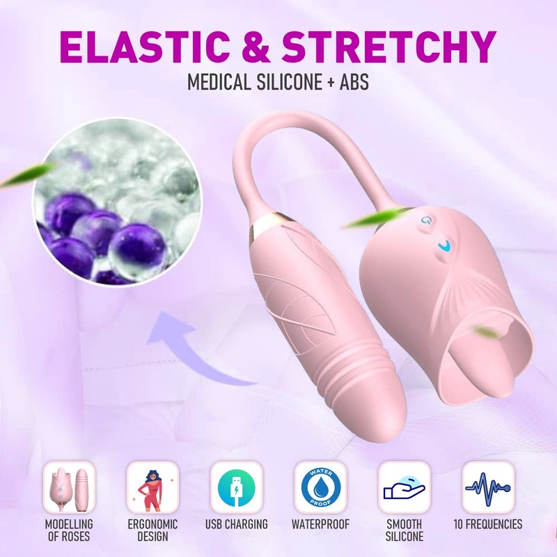 10 speed for Rose Female Anniversary Female Birthday Gift Massage Tongue Licking gallery