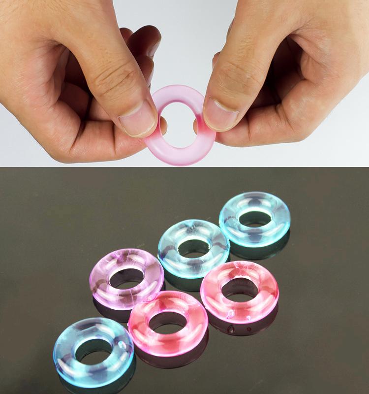 1pc Cock Ring cockring Super Stretchy Strong Stay Harder Penis Rings RANDOM!