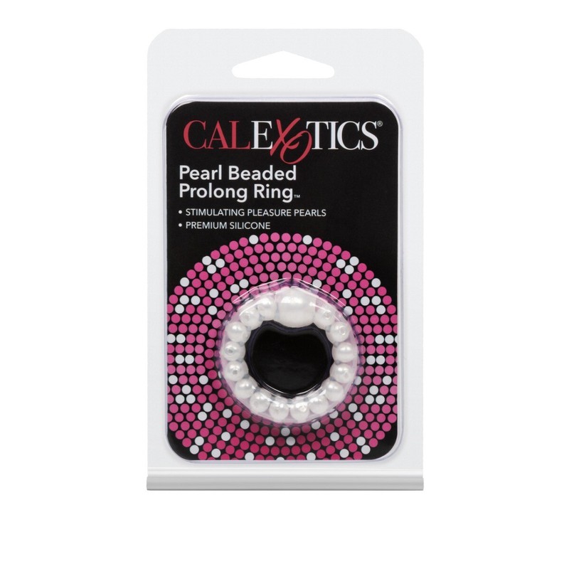 Stretchable Male Penis Erection Enhancer Cock Ring w/ Pearl Stimulation Beads gallery