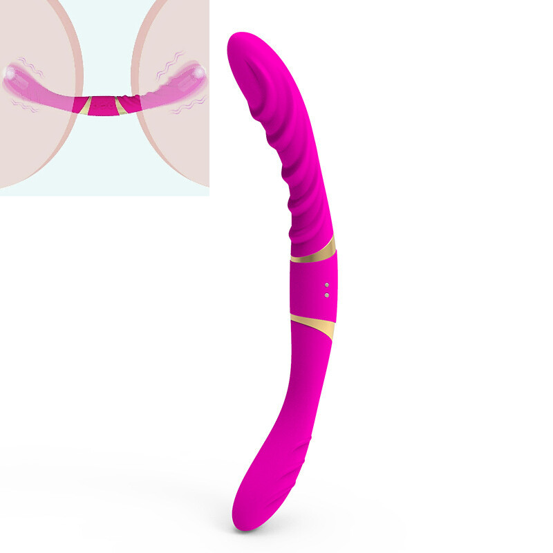 Double Sided Ended Headed Dildo 12 Modes Vibrater Dong Sex Toys Women Lesbians gallery