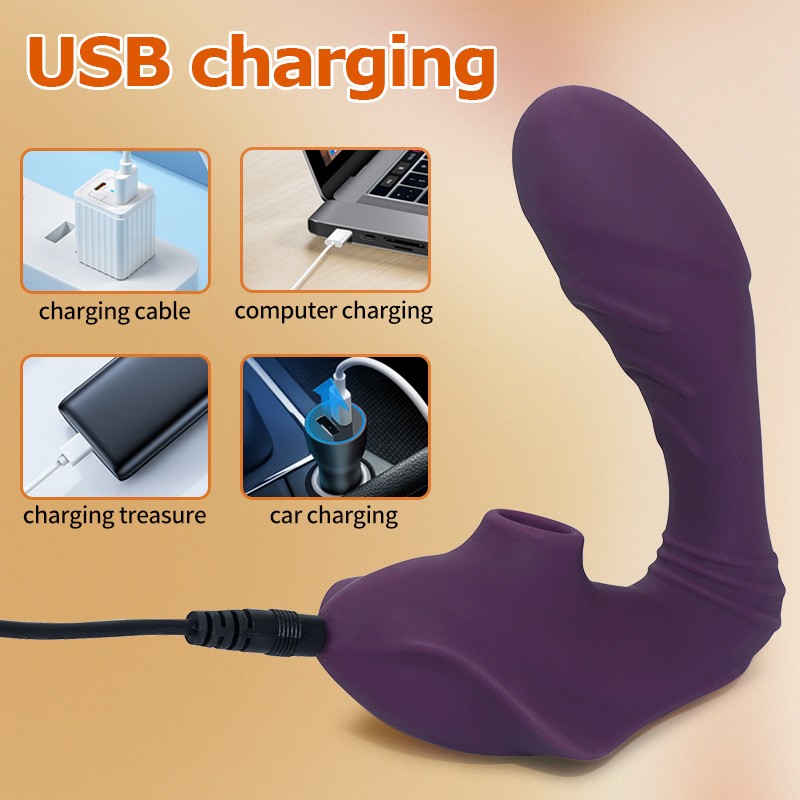 Sucking Vibrator Clit Sucker Dildo G-spot Stimulator Massager Sex Toys Women-- gallery